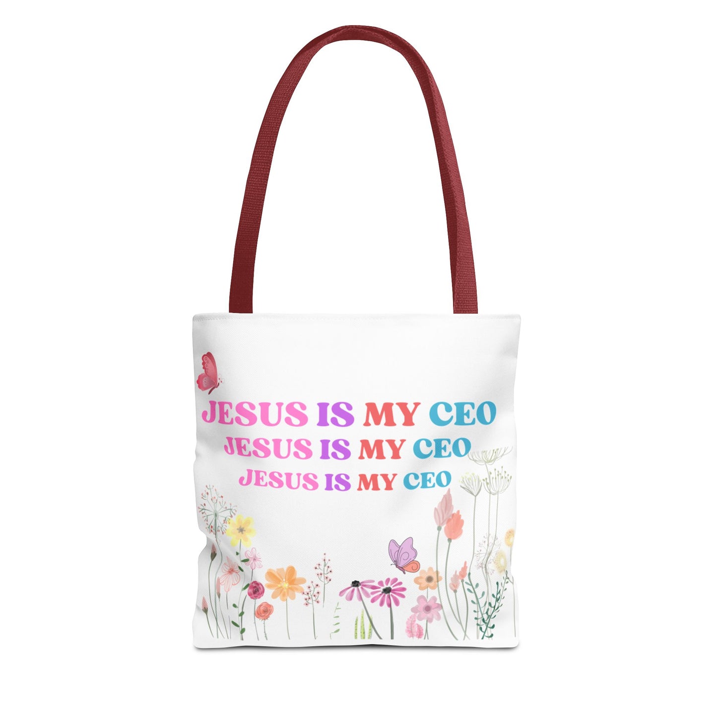Jesus Is My CEO Tote Bag