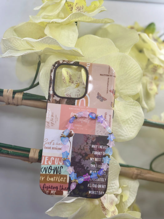 Majestic Royalty beaded wristlet phone charm
