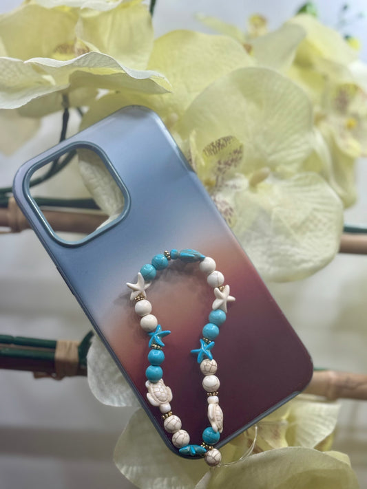 Living Waters beaded wristlet charm
